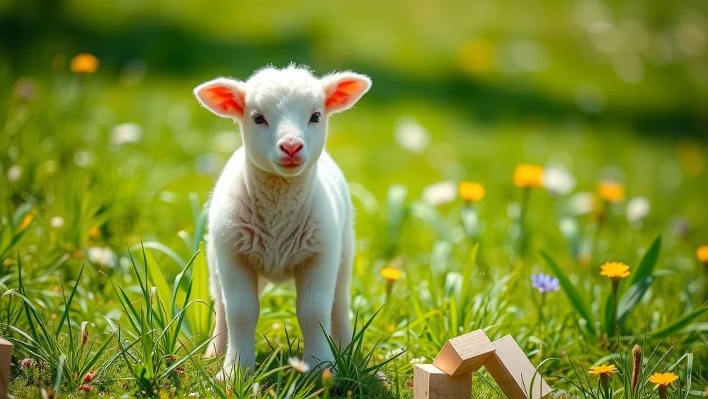 Bä bä vita lamm och dess historia